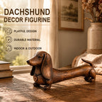 🐶 Dachshund Decor Figurine ✨ Charming Tabletop Accent for Shelves & Desks