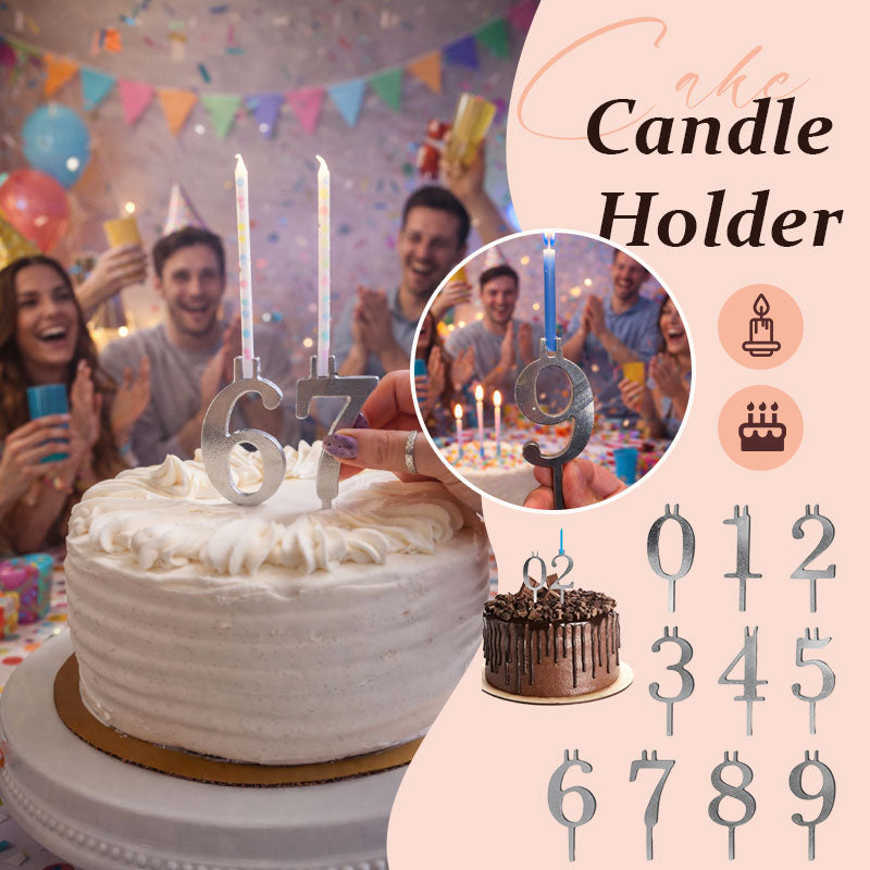 🎂Digital Birthday Cake Candle Holder Set