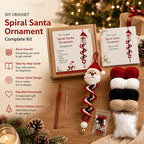 ☃️ Crochet Snowman Spiral Ornament DIY Kit | Complete Beginner-Friendly Set with Soft Yarn, Crochet Hook, Festive Beads, Snowflakes & Step-by-Step Guide 🧶🎄✨