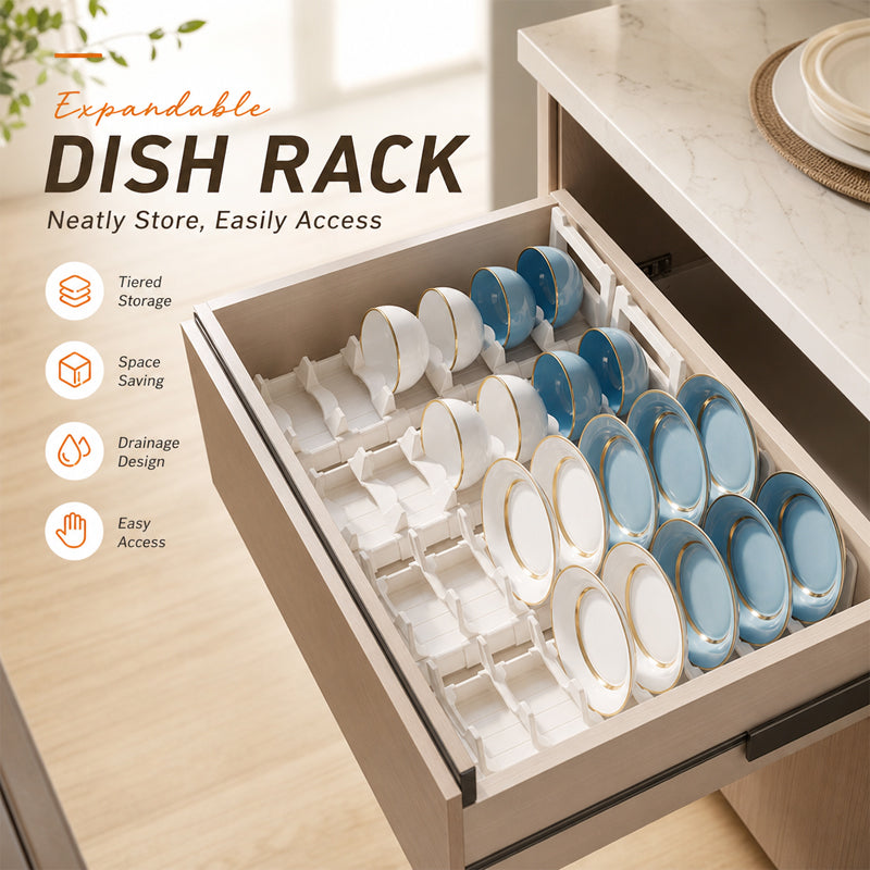 Adjustable Dish Drying Rack🍽️🏡