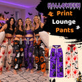 🎃 Spooky Season Allover Print Pants, Perfect for Halloween Night Gatherings