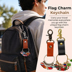 🌍 Flag Charm Keychain