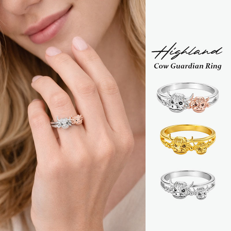 💗LIMITED TIME SALE 50% OFF💍Highland Cow Guardian Ring