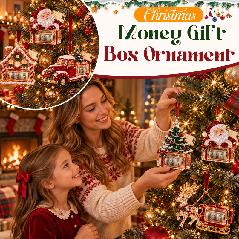 🎁 Christmas Money Gift Box Ornament – Creative Festive Gift Holder for Christmas Gifting!