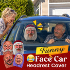 😂 Funny Face Car Headrest Cover – Hilarious Car Interior Decor!