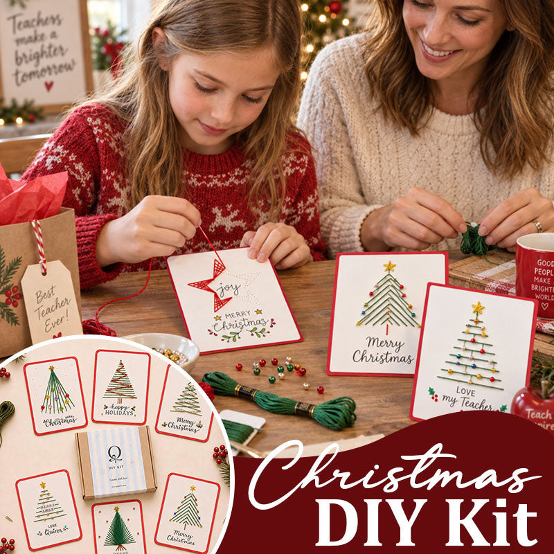 🧵 Cozy Family Christmas Craft Kit, Create Keepsake‑Worthy Handmade Christmas Cards for Gifting