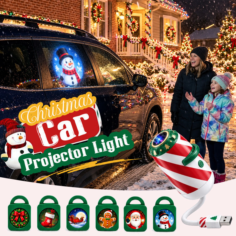 🎄Christmas Car Projection Light | Festive Holiday Projector for Vehicle & Home
