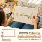 🧵Adjustable Tabletop Embroidery Stand – Cross Stitch Frame Holder