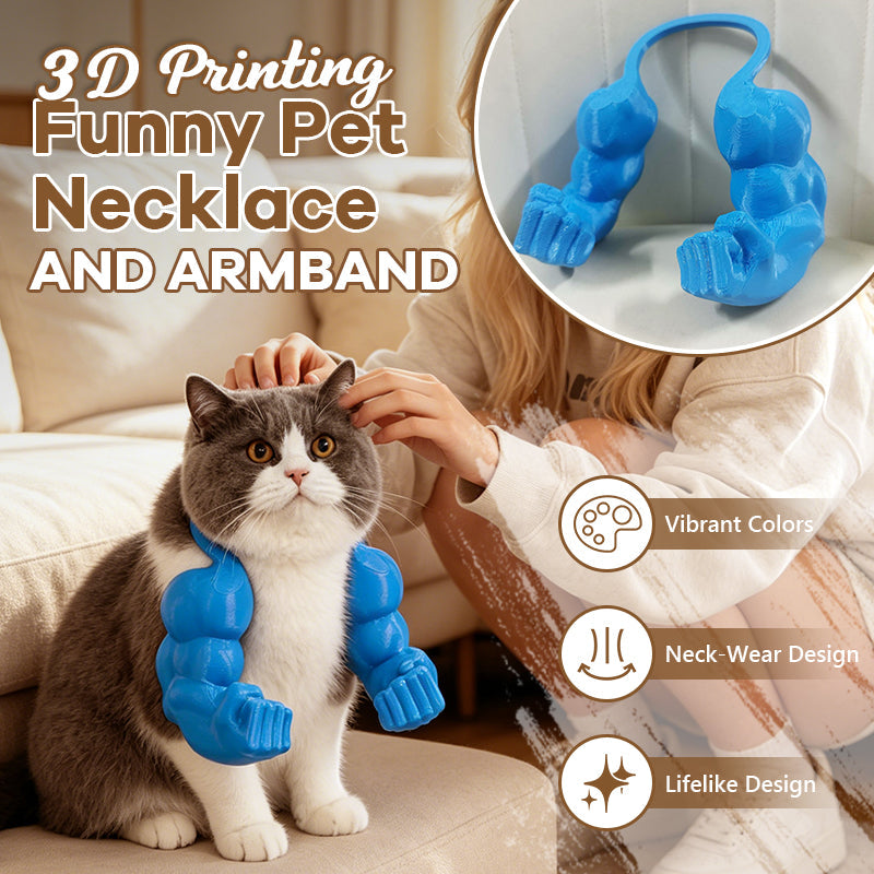 3D printed parody pet props Hulk arm with a halter neck💪