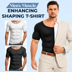 💪 Men’s Muscle Shaping T-Shirt — Instant Sculpted Torso Look!
