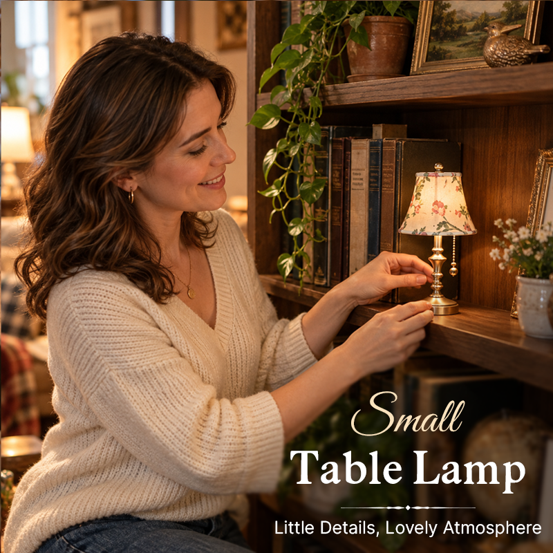 ✨ Small Decor Table Lamp | Cozy Book Nook Vibe