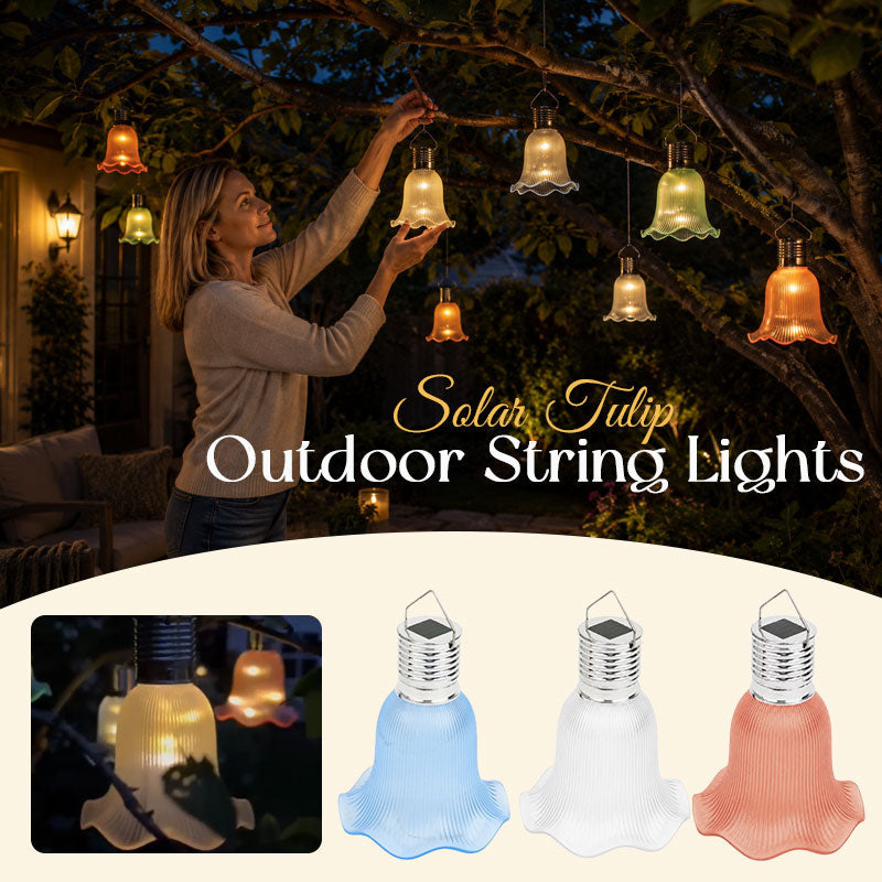 🌷Solar Tulip Outdoor String Lights
