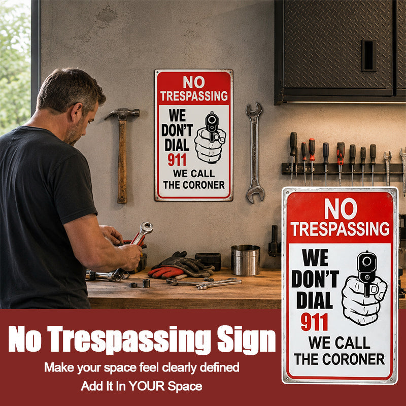 🚫No Entry Decorative Plate