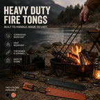 ✨Outdoor Fire‑Side Gripping Tool | Secure Log Handling for Camping & Backyard Fire Pit
