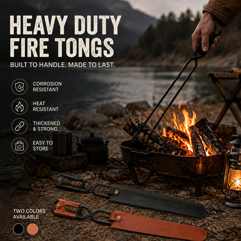 ✨Outdoor Fire‑Side Gripping Tool | Secure Log Handling for Camping & Backyard Fire Pit