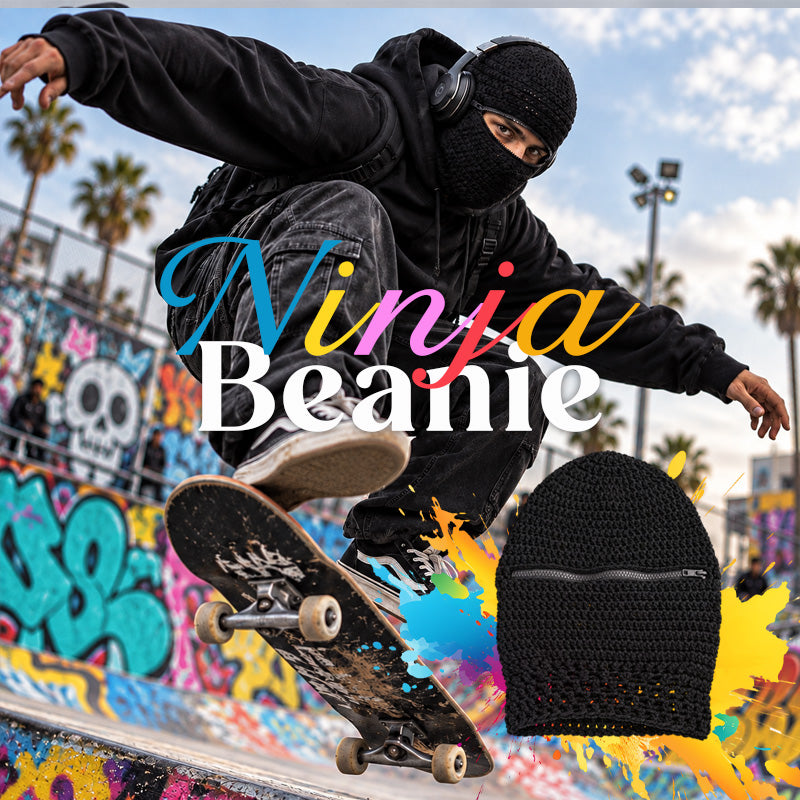 🖤 Ninja Knit Balaclava | Dark Streetwear Alternative Headwear