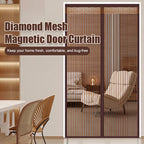 🚪 Diamond Mesh Magnetic Door Curtain