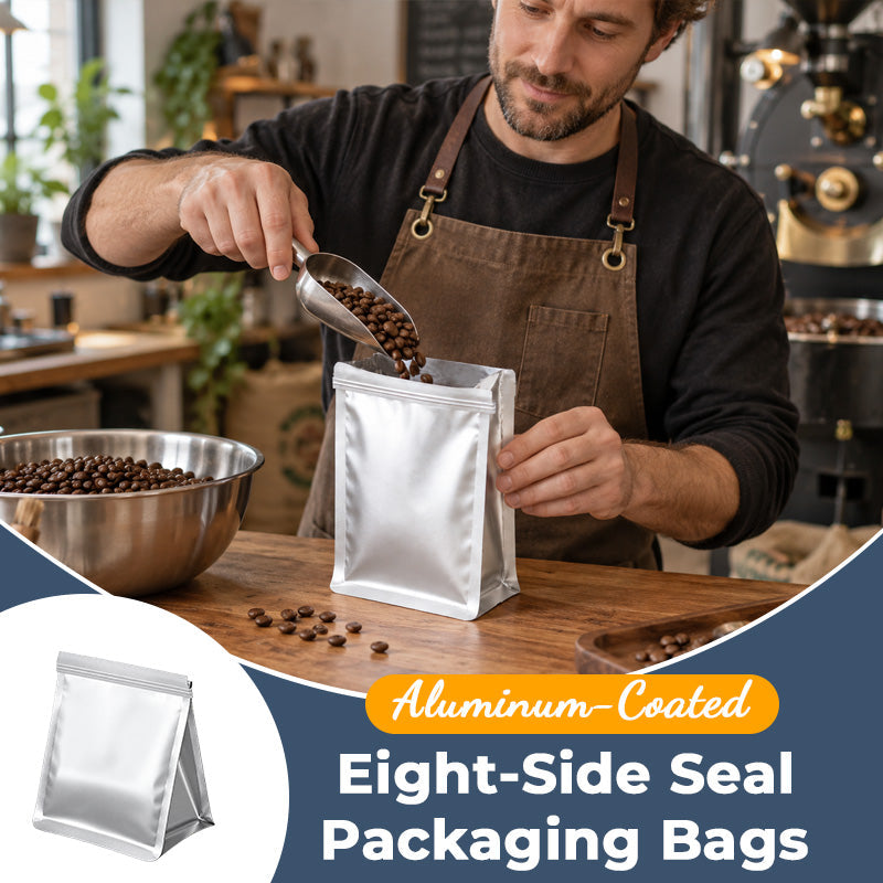 Aluminum 8-Side Seal Stand-Up Packaging Bags 🥡