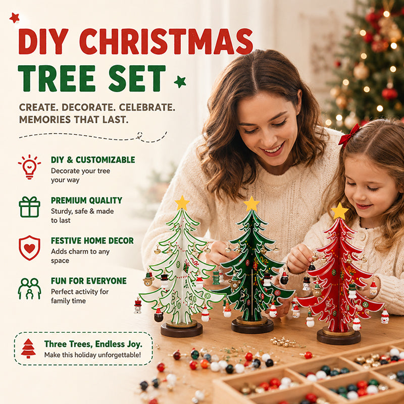 🎄Fun Family Christmas Craft | Put‑Together 3D Festive Table Accent For Cozy Holiday Vibes