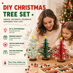 🎄Fun Family Christmas Craft | Put‑Together 3D Festive Table Accent For Cozy Holiday Vibes