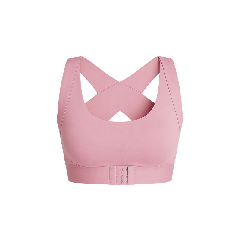 ✨Wireless Support Bra with Front Fastening and Crossed Straps at the Back