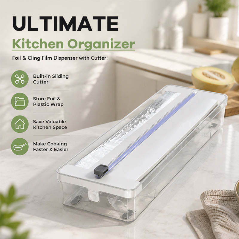 ✂️Kitchen Aluminum Foil Paper Plastic Wrap Storage Cutting Box