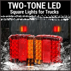 📢📢LAST DAY SALE 50% OFF🔥LED Dual-color Square Lights For Trucks And Vans