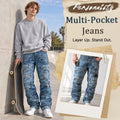 Multi-Pocket Utility Jeans 🧵