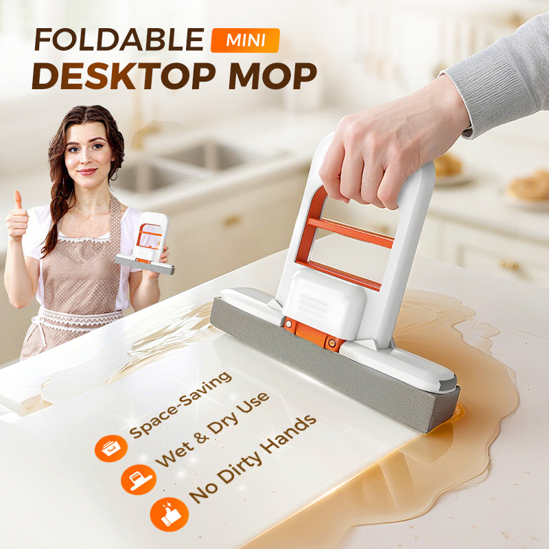🧹LAST DAY SALE  £6.99!!⚡50K+ SOLD💕Mini Portable Self-Squeezing Mop✨Hands-Free Compact Cleaning Mop
