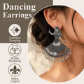 💃 Dancing Earrings – Artistic Dancer Silhouette Dangle Jewelry With Moving Drop Details