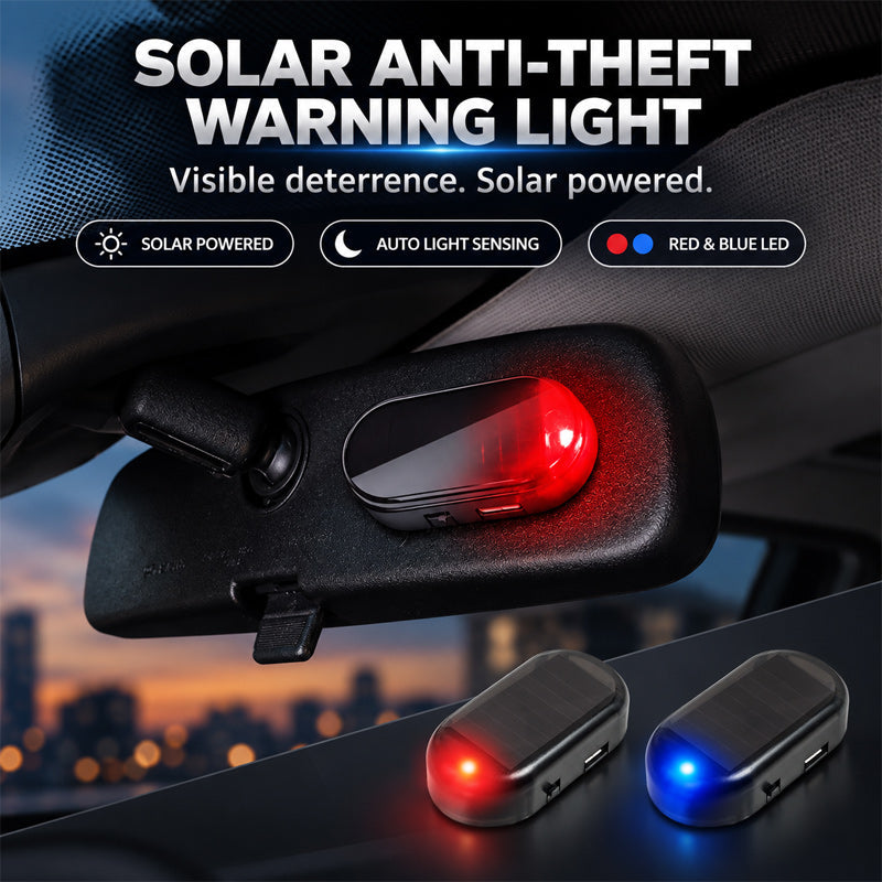 ☀️ Solar Fake Car Security Light — Stop Thieves From Targeting Your Parked Car!