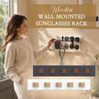🔥LAST DAY 50% OFF-🕶️ Wooden Sunglasses Wall Holder