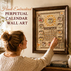 📅Hand-Embroidered Perpetual Calendar Wall Art
