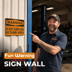 😂 Sarcastic Warning‑Style Wall Sign | Funny Garage, Man‑Cave & Workshop Conversation‑Starter Decor