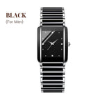 ⌚ Elegant Ceramic Band Watch — 3ATM Water Resistant, Quartz, Gift Box Included