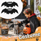 🦇 Halloween Bat‑Wing Pet Costume, Cute Spooky Wing Outfit for Cat Small‑Dog Holiday Photo Prop