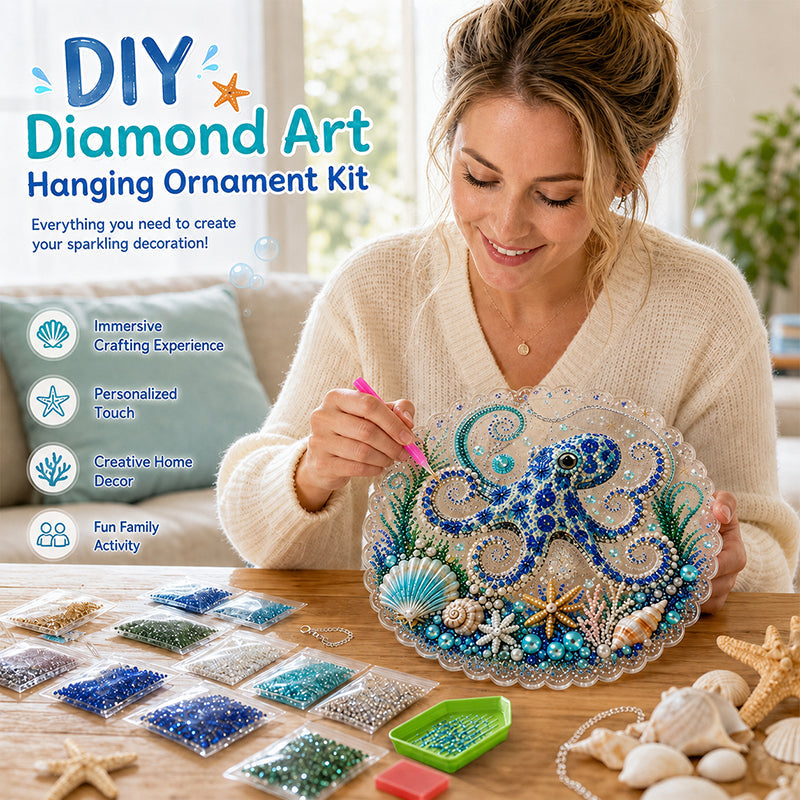 🌊Handmade Acrylic Ocean DIY Hanging Decor