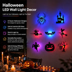 🎃🦇 Assorted Spooky Shape Halloween Backlit Wall Lights