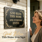 God Bless This Home Iron Sign🏡🙏