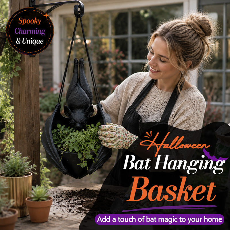 🦇 Spooky Bat Hanging Basket | Instant Halloween Porch Vibes