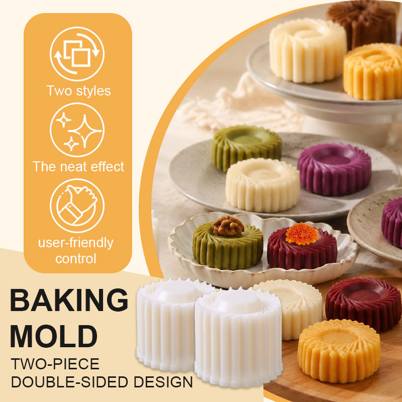 🍰 2‑in‑1 Double‑Sided Pastry Mold – Dual‑Shape Press For DIY Homemade Desserts