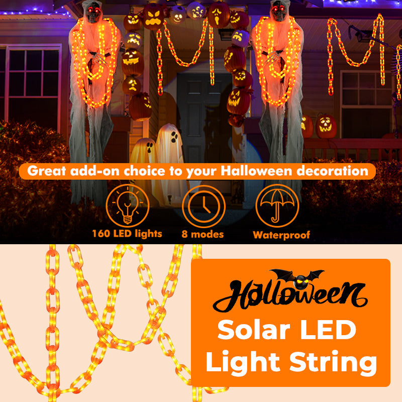 🎃 Halloween LED Chain Light String – Spooky Outdoor Garden Atmosphere Decor