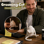 🐱✨ Grooming Cat Decorative Figurine