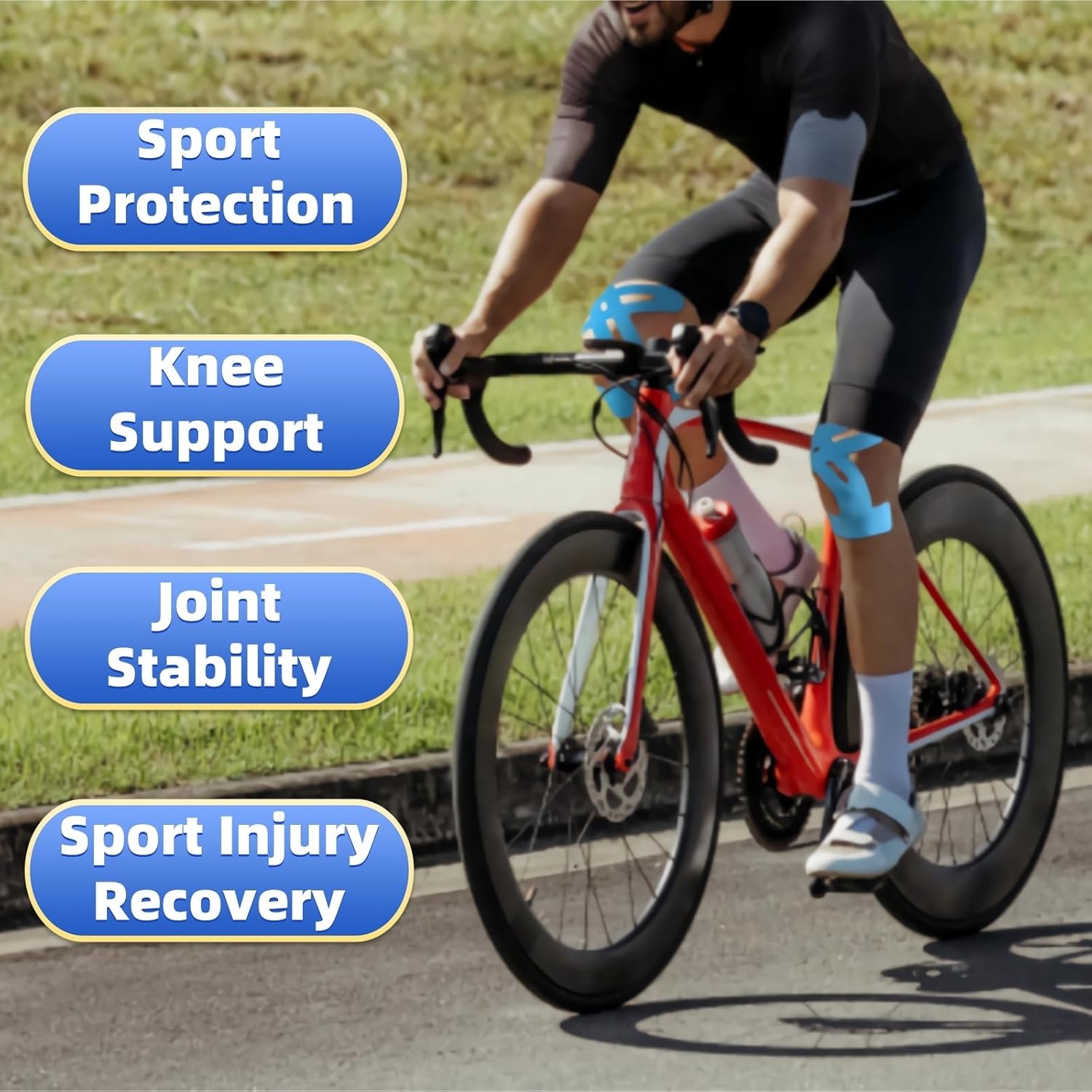 🩹10pcs Precut Kinesiology Tape For Knees