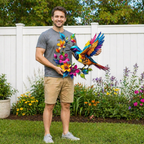 ✨Hummingbird Bloom Metal Wall Art