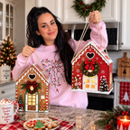 🏠 Christmas Magic House Gift Box – Creative 3D Handheld Holiday Gift Packaging