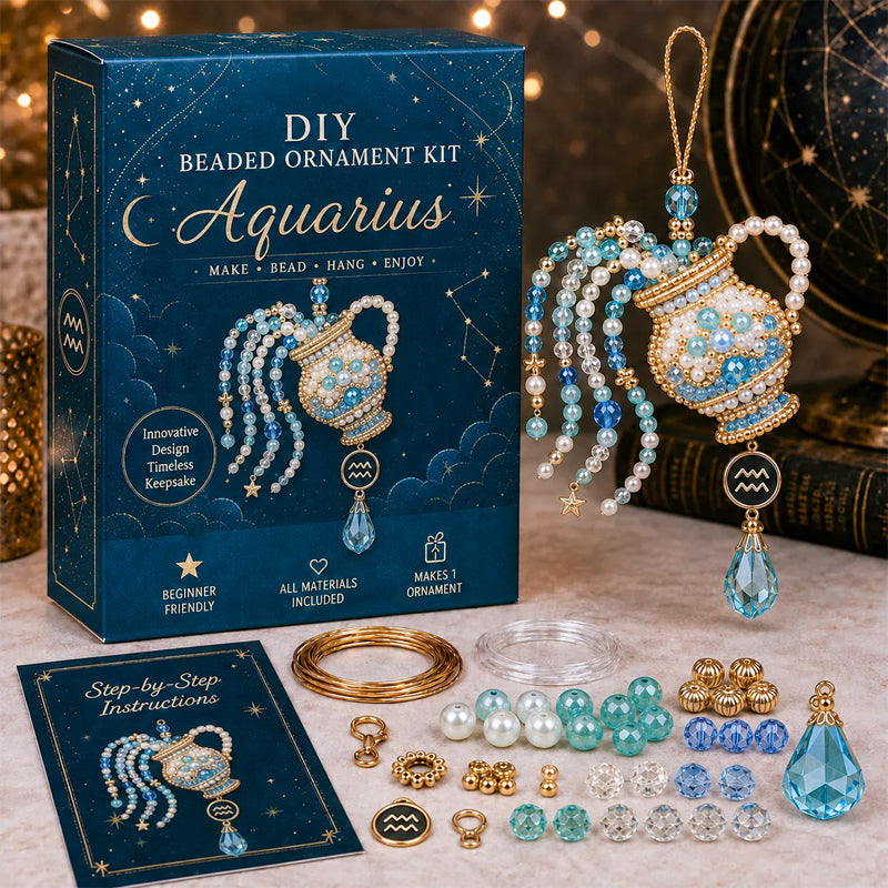 Make Your Own Zodiac Beaded Charm ✨ DIY Blessing Ornament Kit