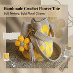 📢📢LAST DAY SALE 50% OFF👜Handmade Crochet Flower Tote 🌼✨