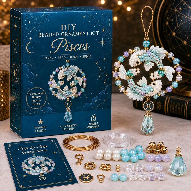 Make Your Own Zodiac Beaded Charm ✨ DIY Blessing Ornament Kit