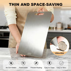 🔪 50% OFF NOW! ✨ Stainless Steel Countertop Chopping Board – Hygienic, Knife-Friendly & Easy-Clean Surface 🍽️